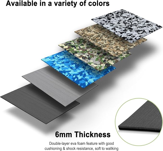 Boat Flooring EVA Foam Boat Decking Sheet Self Adhesive Marine Flooring Brushed Camo Marine Carpet for Boats Yacht Kayak Decking Cushioning Cooler Seating Helm Pad Swimming RV Golf Cart Non Slip Pad