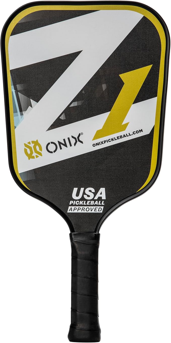 Onix Graphite Z5 Carbon Fiber Pickleball Paddle with Wide-Body Shape, Honeycomb Core & Graphite Face