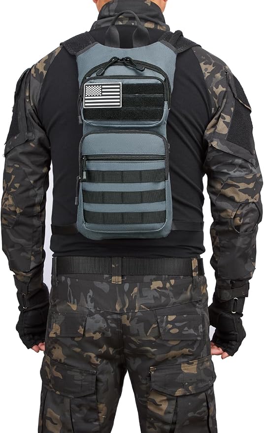 Insulated Hydration Pack Hiking Water Backpack Running Vest with 3L TPU Bladder Bag for Marathon Cycling Men