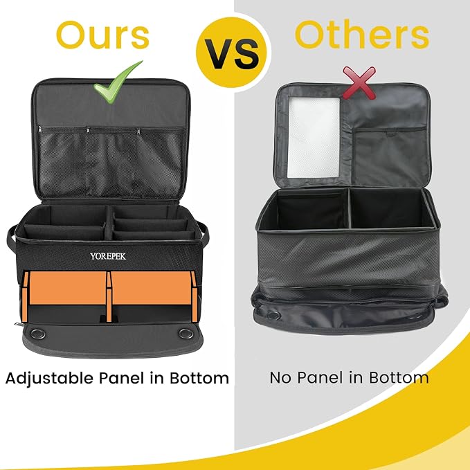 YOREPEK 2 Layer Golf Trunk Organizer 3-in-1 Golf Club Cleaner Set