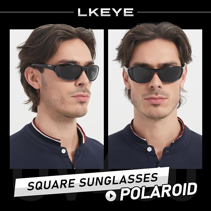 LKEYE Bifocal Reading Sunglasses Men Women Sports Style Sun Reader Wrap Around Build-In UV Protection Driving glasses LK6092