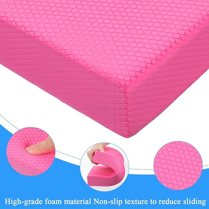 4 Pcs Balance Pad Foam Pad Yoga Mat Trainer Non Slip Cushion Exercise Knee Mat for Women Men Dancing Balance Training Workouts Yoga Physical Therapy, 11.81 x 7.0 x 2 Inch