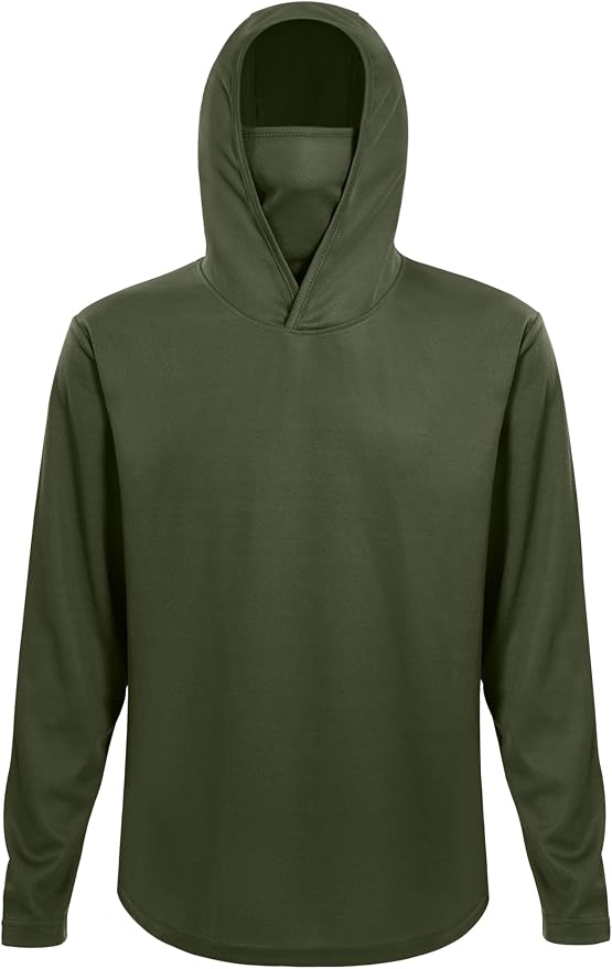 Mens Long Sleeve T-Shirts Casual Crew Neck Tee Shirt Summer Soft Running Swimming Cycling Fishing Tops