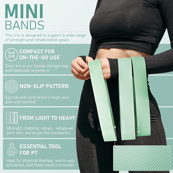 PhysKcal Pilates Kit, 15-Inch Pilates Ring with 1x Core Ball, 3X Resistant Loops and 2X Flex Bands, Home Pilates Equipment Set and Mat Pilates Essential Kit