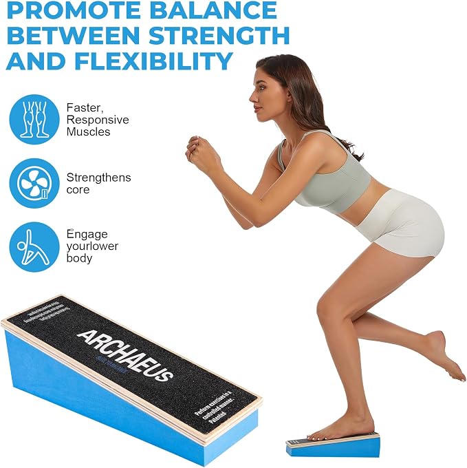 Ankle Balance Boards,Ankle Strengthener,Calf Stretcher,Achilles Stretcher,Slant Board for Calf Stretching