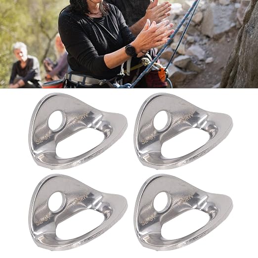Bolt Hanger,10Pcs Climbing Hanger Lightweight Stainless Steel Rock Climbing Anchors for Cave Exploration Engineering Protection
