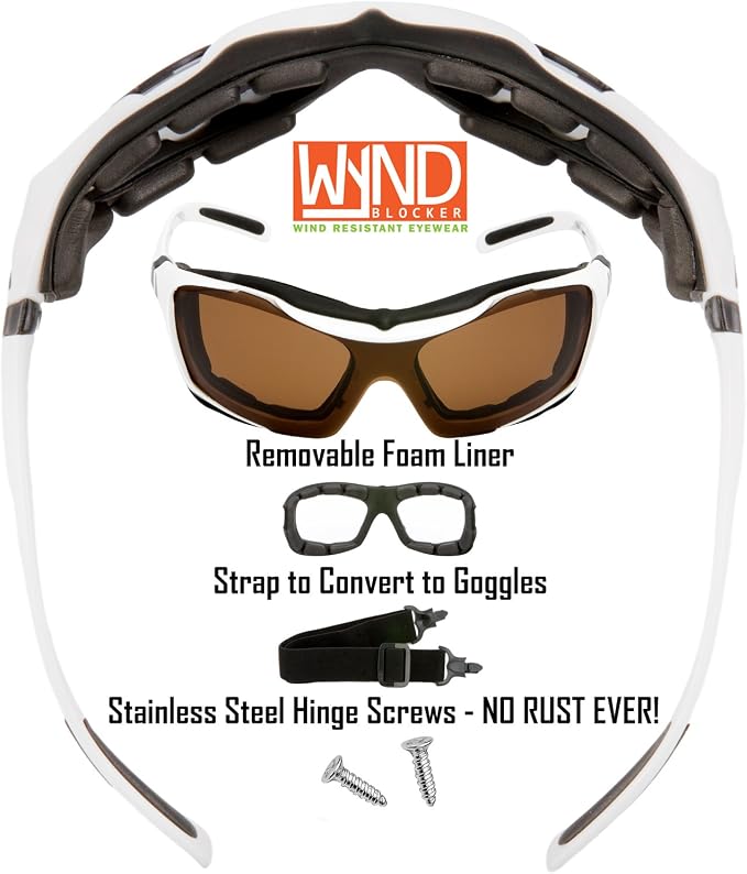 Polarized Large Motorcycle Riding Sunglasses Sports Wrap Glasses