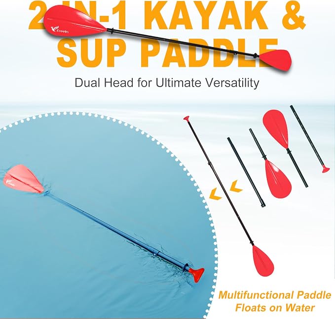 Freein SUP Inflatable Stand Up Paddle Board with Kayak Seat,Paddle Boards for Adults 10'/10'6”/11', Accessories sup Pump Adaptor,sup Kayak Paddle
