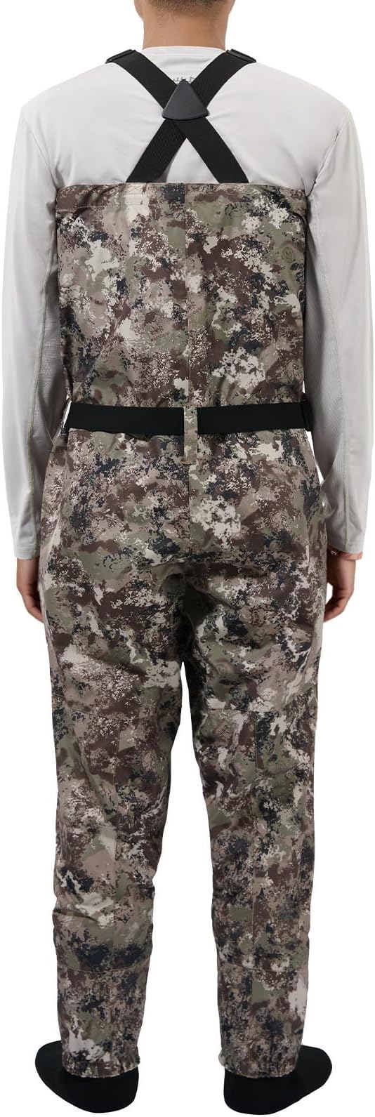 BASSDASH Breathable Ultra Lightweight Chest Stocking Foot Fishing Hunting Waders for Men