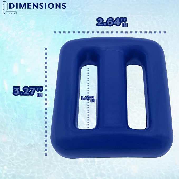 Poolzilla Vinyl Diving Weight for Scuba Diving, Durable Lead Weight with Slits for Placement Along Belt, Comes in 1.1LB(0.5KG) or 2.2LB(1KG) Sizes