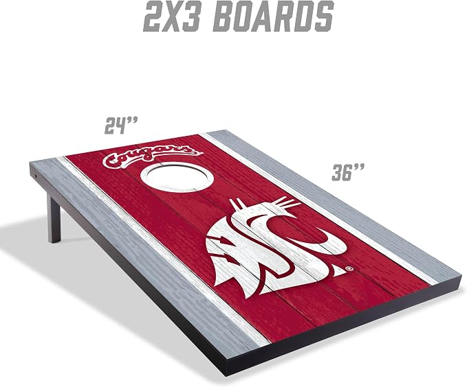 YouTheFan NCAA 2' x 3' Portable Cornhole Game with Logo Bags