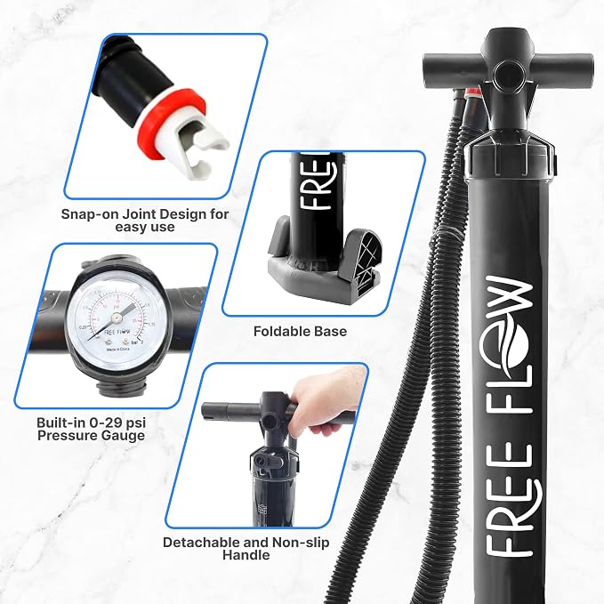 SUP Stand Up Paddle-board Hand-Powered Air Pump (for SereneLife Models: SLSUPB06, SLSUPB08, SLSUPB105, SLSUPB125, SLSUPB135, SLSUPB145)
