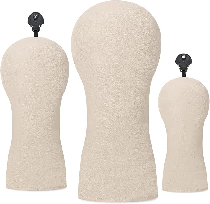 Golf Club Covers for Driver, Fairway, Hybrids - Golf Driver Headcover/Golf Fairway Wood Head Cover/Hybrid Headcover for Men/Women Golfer