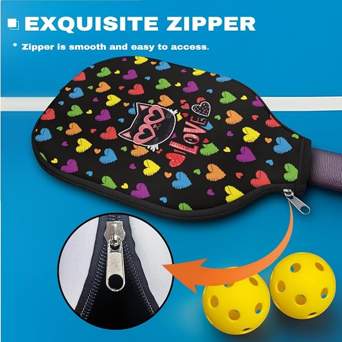 Pickleball Paddle Covers, Durable Polyeste Paddle Cover,Anti-Drop Paddle Storage Bag