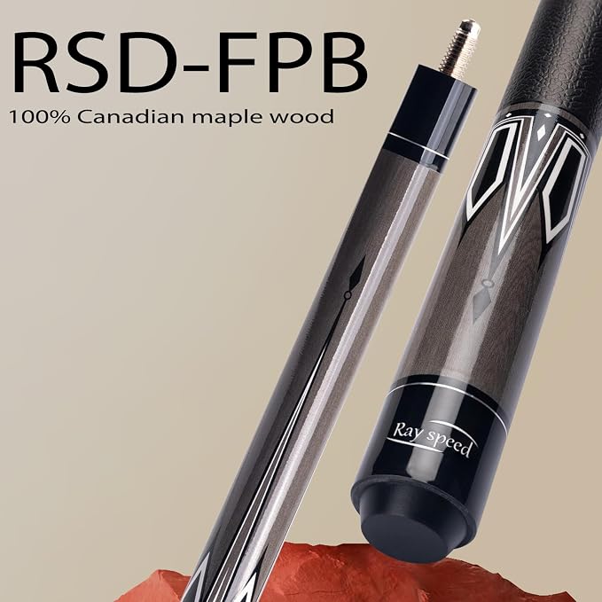 Pool Cue Stick Low Deflection Shaft Billiard Cue Stick with Hard Case 19-20 oz Professional Pool Stick