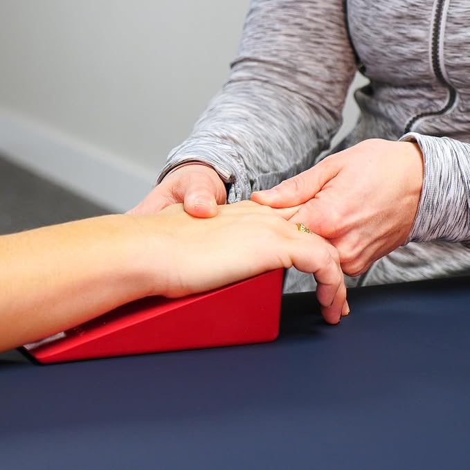 OPTP Mobilization Wedge – Compact and Comfortable Wedge for Spine and Extremity Mobilizations – 1” Molded Groove and Non-Slip Rubber Design