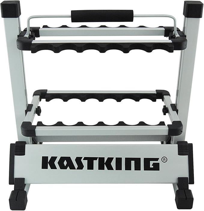 KastKing Rack 'em Up 12 Fishing Rods Holder Portable Aluminum Rack