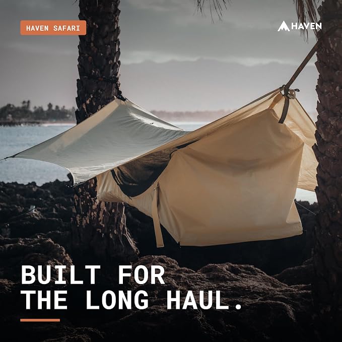 Haven Tents Lay Flat Hammock Tent - Waterproof Camping Hammock with Mosquito Net, Insulated Pad and Rainfly - Haven Tent, Haven XL, Haven Safari