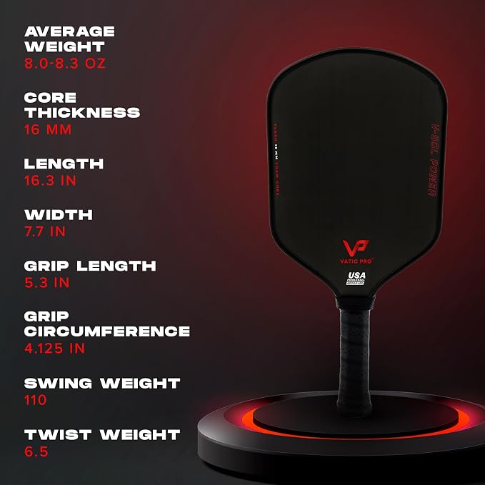 Vatic Pro - V-Sol Power 16mm - Foam Core - Includes Paddle Cover