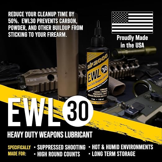 Slip 2000 EWL30 Buddy Pack, 100% Pure Synthetic CLP, Designed for High Heat Environments, 1 oz. and 4 oz. Bottles with Metal Needle Tip Applicator