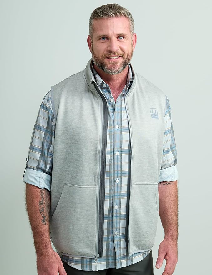 HUK Men's Coldfront+ Vest, Insulated, Water-resistant Outdoor Layer for Cold Weather Activities