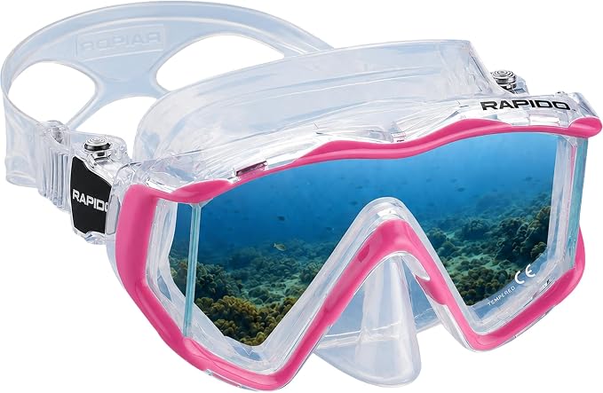 Rapido Clareza Three Lens Mask and Snorkel Combo