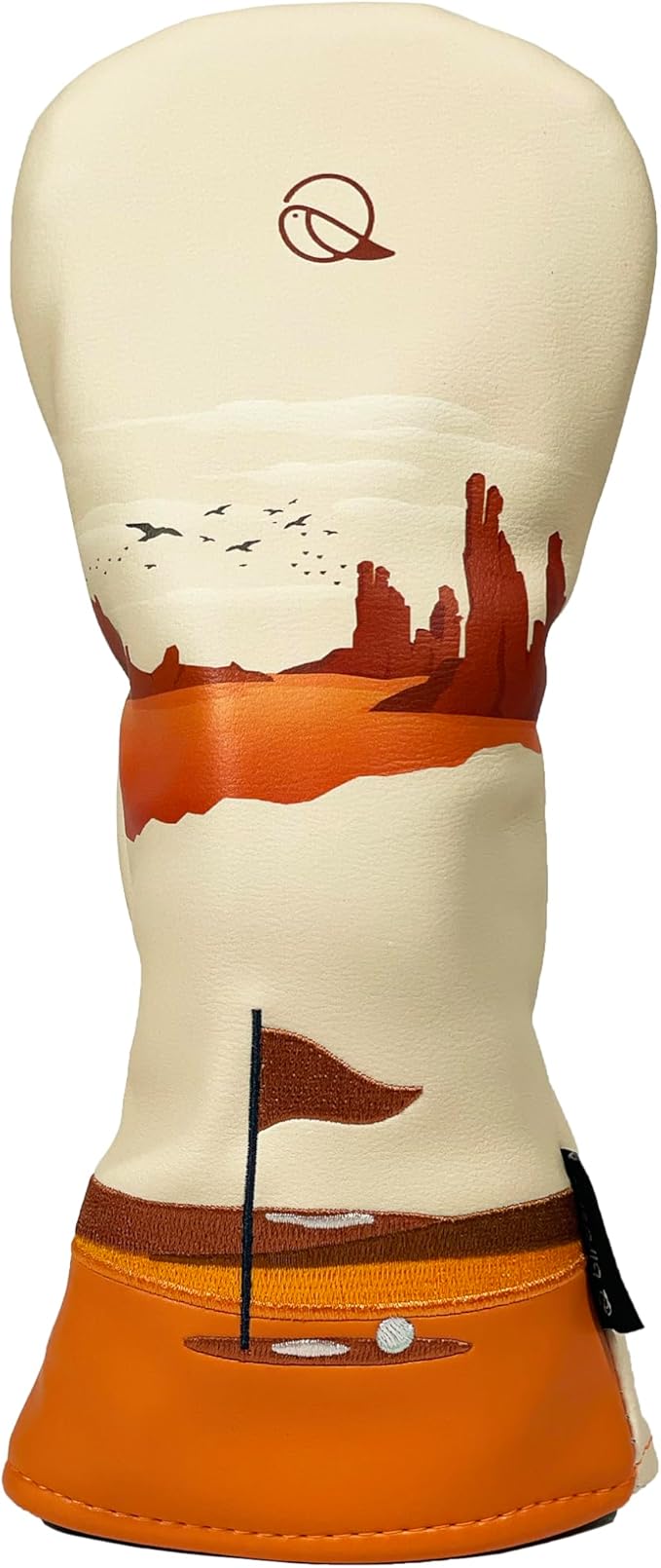 Golf Headcover for Hybrids and Fairway Woods Premium Leather Head Cover. Digitally Printed and Embroidered Design.