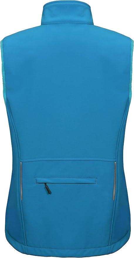 Little Donkey Andy Women's Fleece Lined Softshell Vest Lightweight Windproof Sleeveless Jacket for Hiking Outdoor Travel Golf