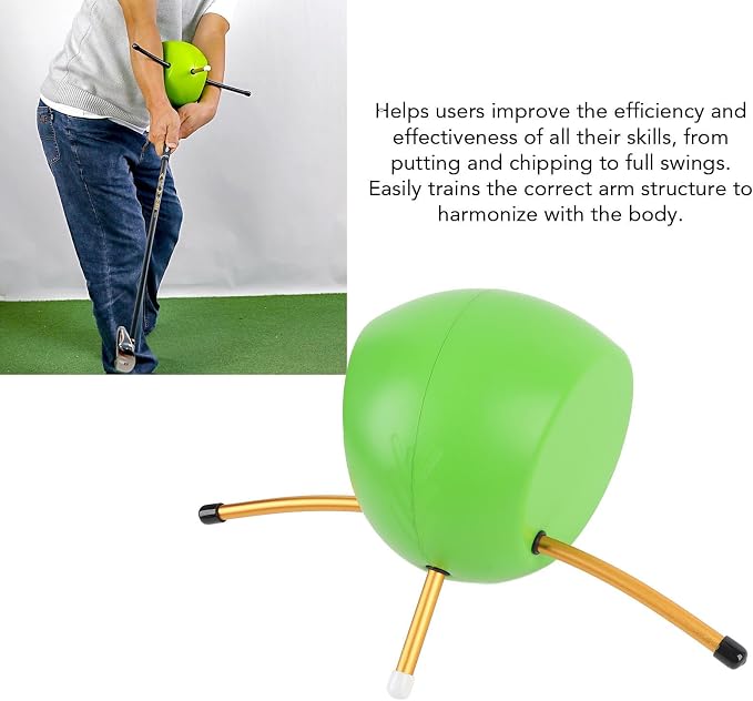 Swing Trainer Aid Practice Ball, Portable Swing Trainer Aid Ball for Golf Swing Posture Training and Coordination