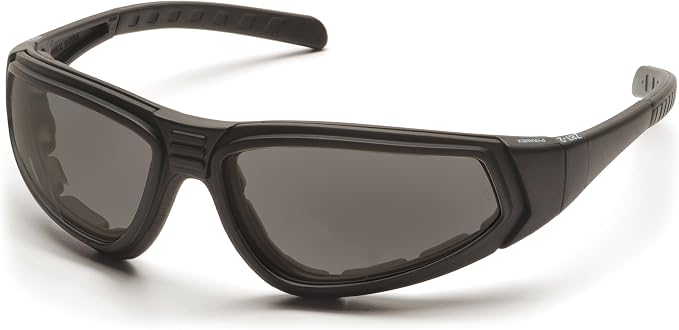 Pyramex XSG Safety Eyewear, Clear Ballistic, Gray Ballistic And Amber Ballistic Interchangeable Lenses With Black Frame
