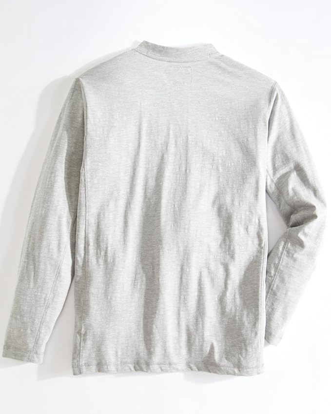 Venado Henley Long Sleeve Shirts for Men - Mens Henley with Flex Material