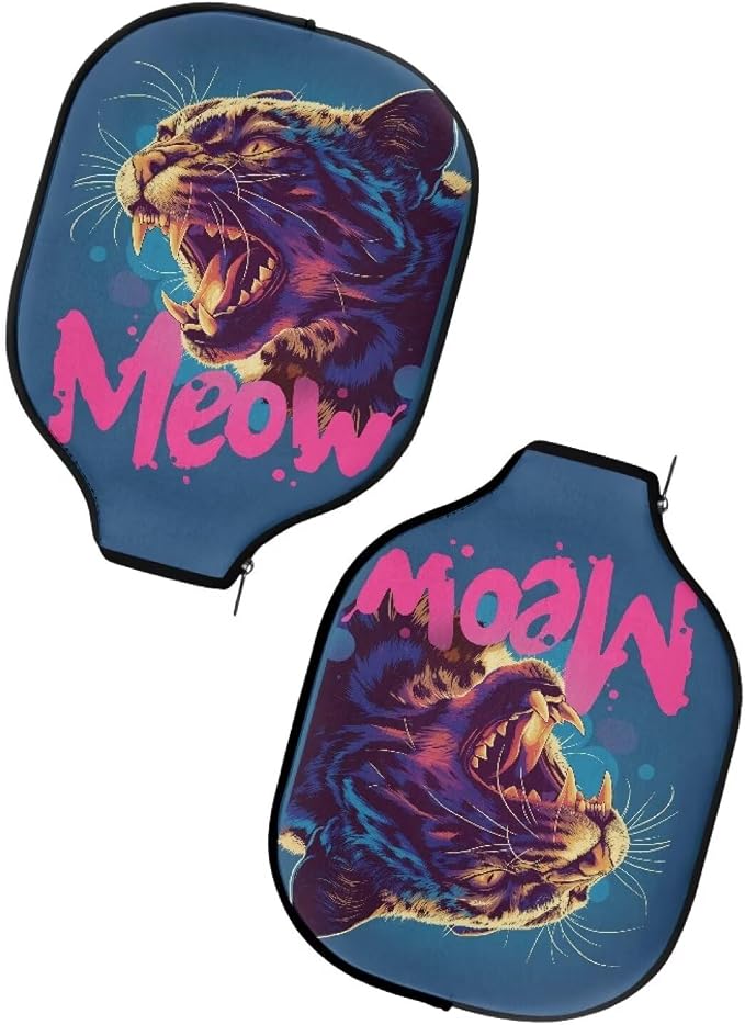 Blue Camo Corgi Pattern Print Pickleball Paddle Covers Only Paddles Holder Sleeve Fits Most Rackets