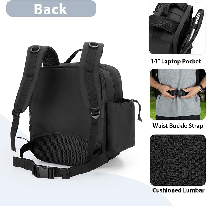DSLEAF Cornhole Backpack Holds 16-24 Cornhole Bags, Cornhole Patch Bag with Padded Shoulder Straps and Extra Pockets for Tossing Games (Patent Design)