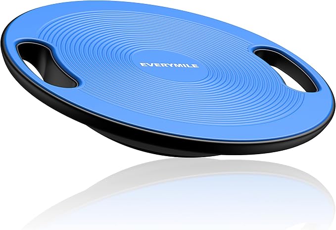 Wobble Balance Board, Exercise Balance Stability Trainer Portable Balance Board with Handle for Workout Core Trainer Physical Therapy & Gym No-Skid Surface