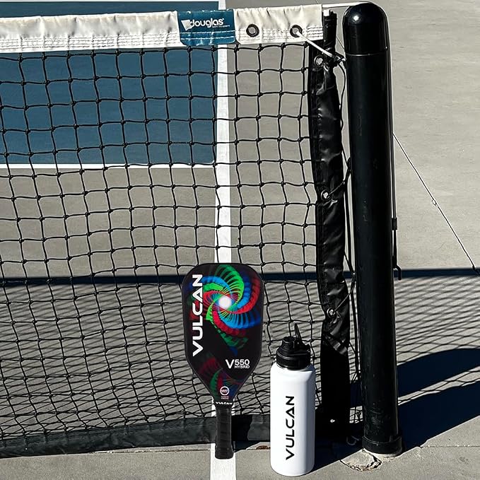 Vulcan | V550 Pickleball Paddle | Hybrid Performance | Polypropylene Core - Carbon Fiber Surface | USAP Approved | Multiple Colors
