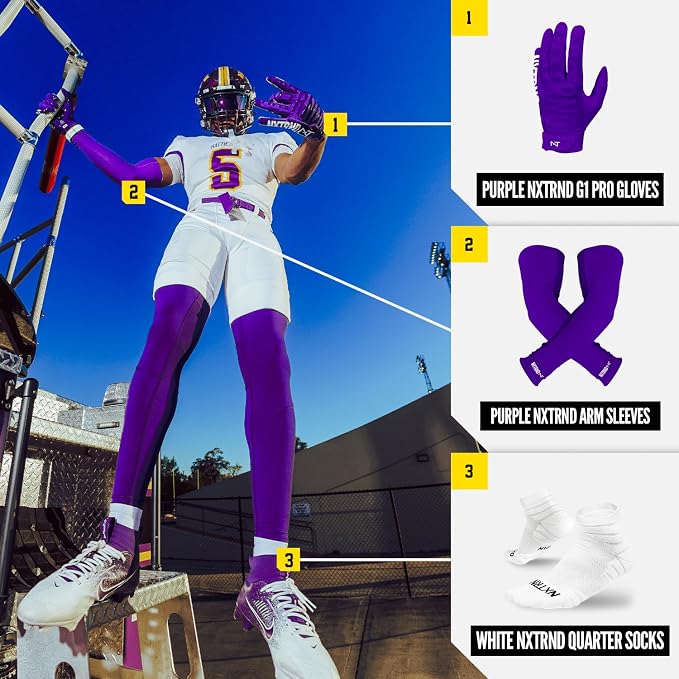 Nxtrnd G1 Pro Men's Football Gloves, Adult Sticky Receiver Gloves