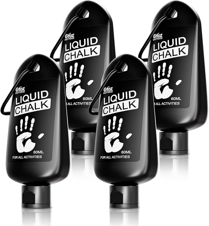 Pro Grade Liquid Chalk 2 oz or 12 oz Mess-Free Gym Chalk for Weightlifting, Gymnastics, Rock Climbing, Dancing, Dries in Seconds