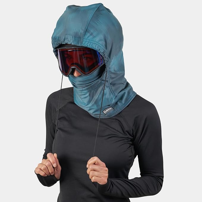 BLACKSTRAP Overhood Therma Dual Layer Adjustable Balaclava Ski Mask, Over or Under Helmet, Adult Unisex