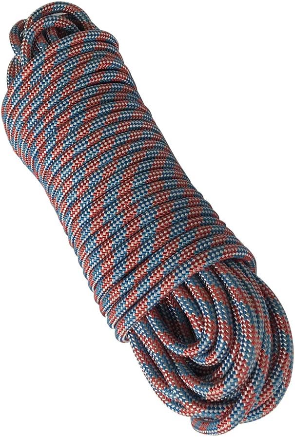 DESERT & FOX Outdoor Emergency Rope,Camping Ropes Climbing Ropes Diameter 9mm 10m/20m/30m/50m Wear Resistant High Strength Hiking Accessory Tool