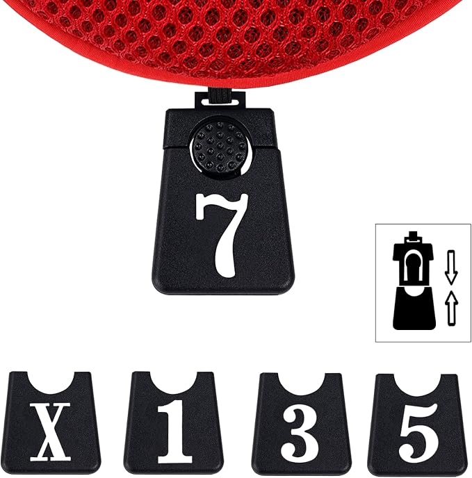 Andux 3pcs/Set Golf 460cc Driver Fairway Wood Club Head Covers | with interchangeable NO. Tags | Mesh Breathable material | Short Neck | Coloured Piping | Pull-On Closure