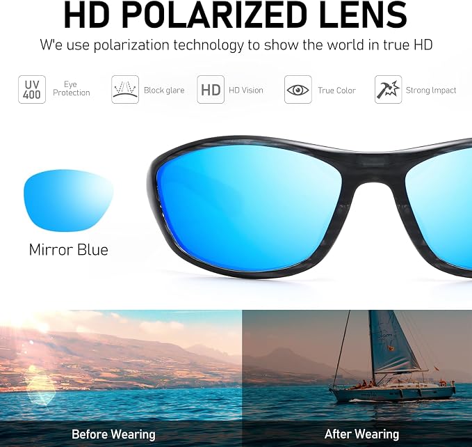 LKEYE Bifocal Reading Sunglasses Men Women Sports Style Sun Reader Wrap Around Build-In UV Protection Driving glasses LK6092