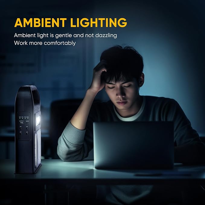 Solar Flashlight with USB Cable，6 Modes Solar LED Camping Light Rechargeable，8000LM Super Bright Emergency Light，IP67 Waterproof, Handheld Spotlight，Multifunctional LED Searchlight for Emergency