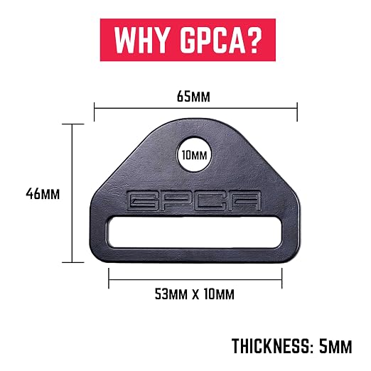 GPCA - Tie Down Metal D-Plates/D-Buckles, Easy-to-Install Truck Tie Downs, Compatible with Cargo Cover Mounts, Heavy-Duty Jeep Wrangler Accessories for 4xe, JL, JT, JK, TJ and More, 3mm, 6 Packs