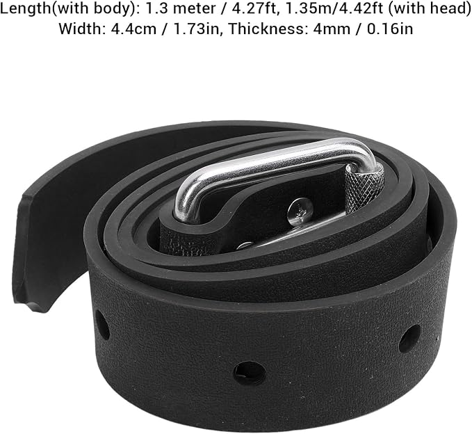 Diving Weight Belt, 316 Stainless Steel Durable Diving Weights Gear for Snorkeling Freediving Underwater Photography Water Sports Activities (Black)