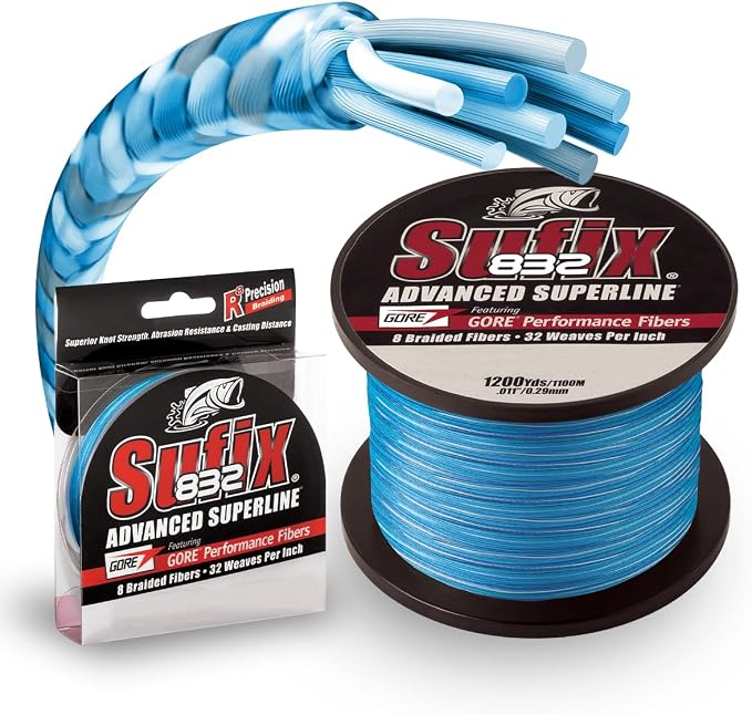 Sufix 832 Braid 20 Lb Coastal 660-220CC: 832 Braid 20 Lb Coastal Camo, One Size