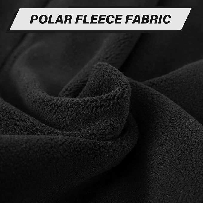 Heated Balaclava Women Men, Fleece Ski Mask Balaclava Winter Shiesty Mask Wire Control for Football Motorcycle Hunting Cycling Snowboarding Black (No Battery)