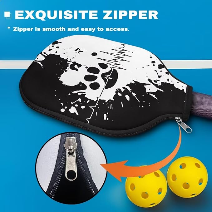 Blue Camo Corgi Pattern Print Pickleball Paddle Covers Only Paddles Holder Sleeve Fits Most Rackets