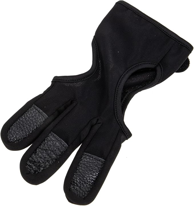 HANABASS 2pcs Archery Finger Stall Two Fingers Glove Wear-Resistant Archery Equipment Gloves