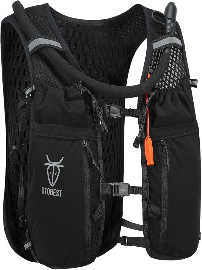 UTOBEST 10L Running Hydration Vest with 2L Bladder – Lightweight Trail Running Vest for Women & Men, Adjustable Marathon Backpack for Running