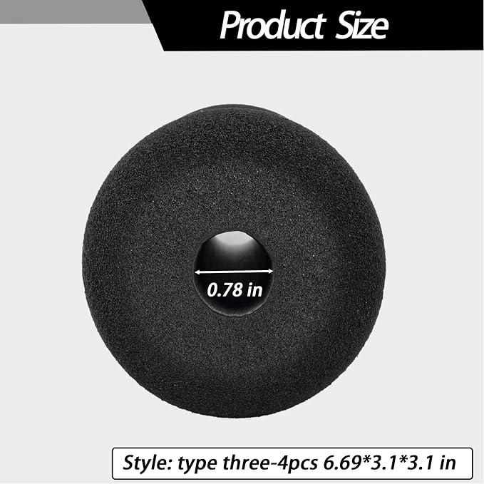 Protective Pads Cushion for Exercise Equipment, Soft Foam Padding Sponge Rollers for Workout Machine-Sit ups, Barbell Bench